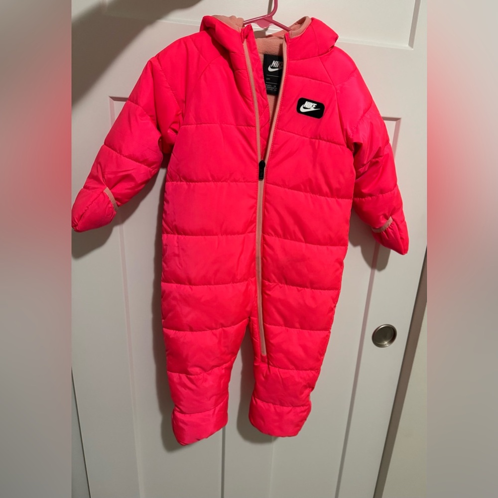 Nike Kids Bright Pink Footed One Piece